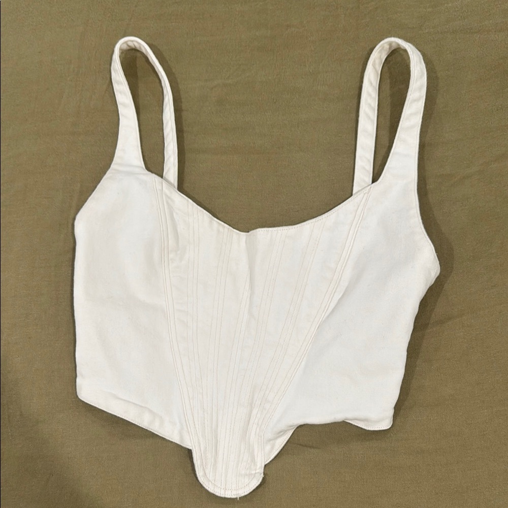 Zara Cream Corset Top